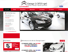 Tablet Screenshot of garagelopes.eu