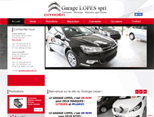 Tablet Screenshot of garagelopes.be